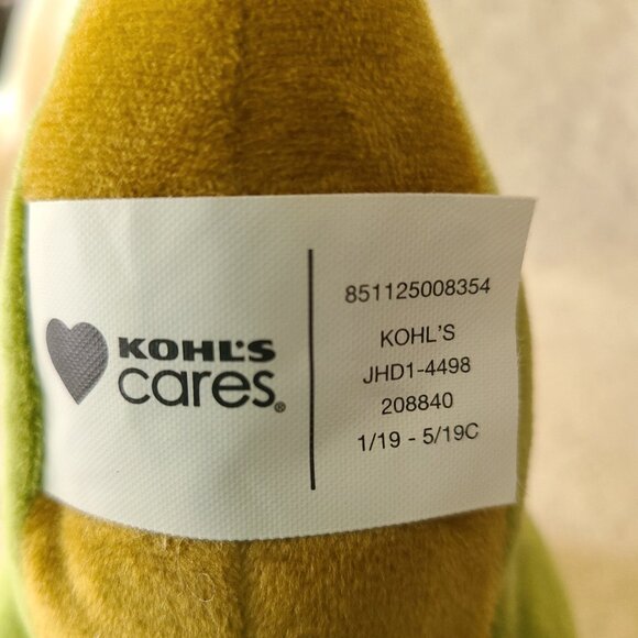 KOHL'S CARES GREEN T-REX PLUSH DINOSAUR  10 INCHES - Picture 2 of 6